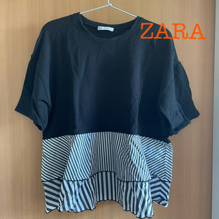 ザラ(ZARA)のフリルトップス(Tシャツ(半袖/袖なし))