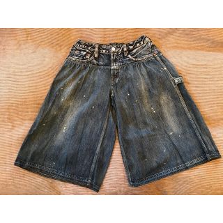 デニムダンガリー(DENIM DUNGAREE)の最終値下げデニム＆ダンガリー 160 デニムワイドパンツ デニムパンツ　リメイク(パンツ/スパッツ)