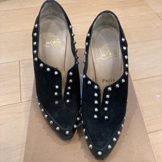 クリスチャンルブタン(Christian Louboutin)のクリスチャンルブタン　ルブタン　ミュール　スタッズ　　パンプス　レザー(ハイヒール/パンプス)