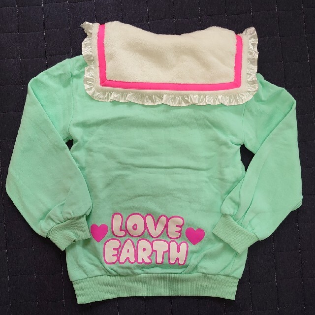 EARTHMAGIC(アースマジック)の⑦パンダマフィートレーナー キッズ/ベビー/マタニティのキッズ服女の子用(90cm~)(Tシャツ/カットソー)の商品写真