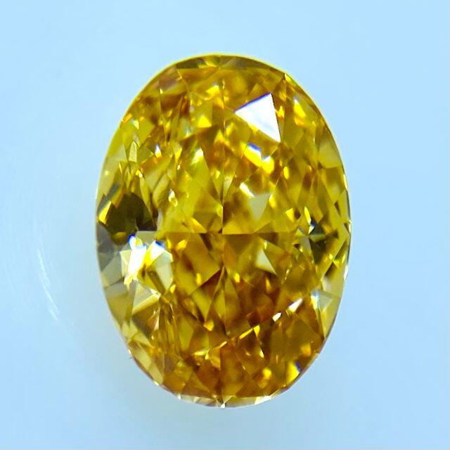 FANCY VIVID YELLOW ORANGE 0.41ct OV レディースのアクセサリー(その他)の商品写真