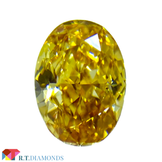 FANCY VIVID YELLOW ORANGE 0.41ct OV(その他)