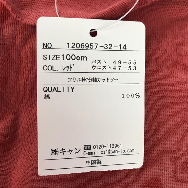 LAGOM(ラーゴム)の新品　ラーゴム　カットソー　100   トップス キッズ/ベビー/マタニティのキッズ服女の子用(90cm~)(Tシャツ/カットソー)の商品写真