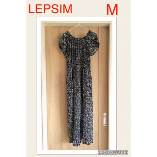 レプシィム(LEPSIM)のLEPSIM＊レプシム＊オールインワン＊花柄＊マタニティ＊授乳＊ブラック(マタニティワンピース)