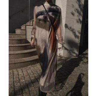 アメリヴィンテージ(Ameri VINTAGE)のAMERI LOUISE ART DRESS (ロングワンピース/マキシワンピース)