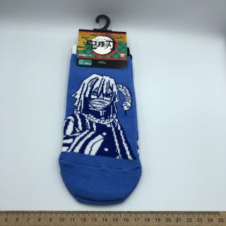 【鬼滅⑱】★新品★鬼滅の刃 伊黒小芭内 ジュニアソックス サイズ19～24cm(靴下/タイツ)