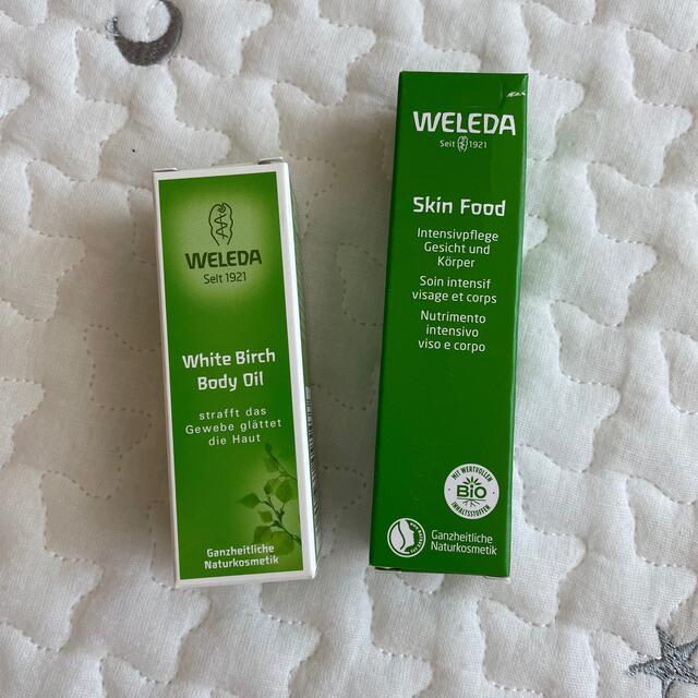 WELEDA(ヴェレダ)のWeleda ホワイトバーチボディオイル　スキンフード　全身用クリームセット コスメ/美容のボディケア(ボディクリーム)の商品写真