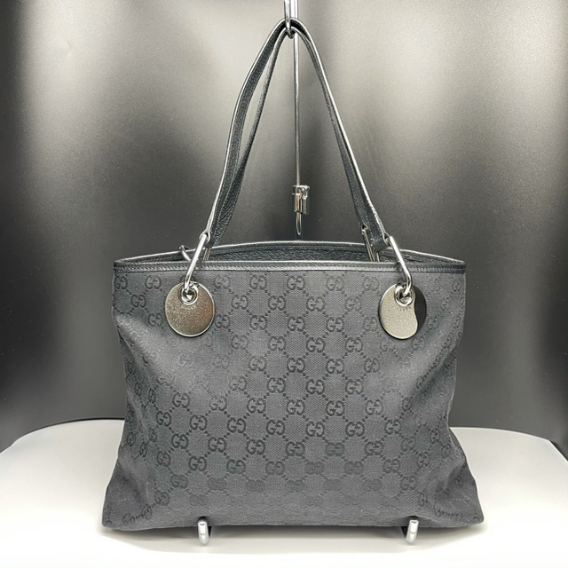 GUCCI グッチ GGキャンバス トートバッグ ブラック黒 売筋品