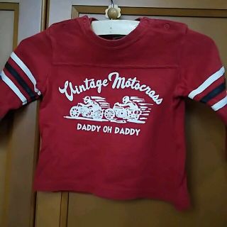 ダディオーダディー(daddy oh daddy)のレア DADDY OH DADDY バイカー ロンT レッド 80 兄弟 (Ｔシャツ)