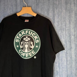 スターバックスコーヒー(Starbucks Coffee)のSTAR FUCKS COFFEE スターバックス風　ストリート SK8 (Tシャツ/カットソー(半袖/袖なし))