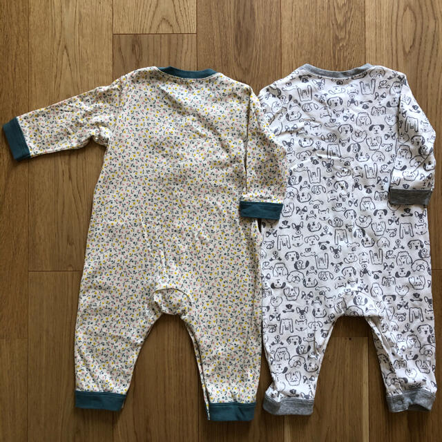 UNIQLO(ユニクロ)のUNIQLO baby カバーオール　2枚セット キッズ/ベビー/マタニティのベビー服(~85cm)(カバーオール)の商品写真