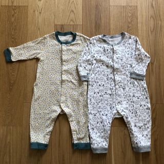 ユニクロ(UNIQLO)のUNIQLO baby カバーオール　2枚セット(カバーオール)