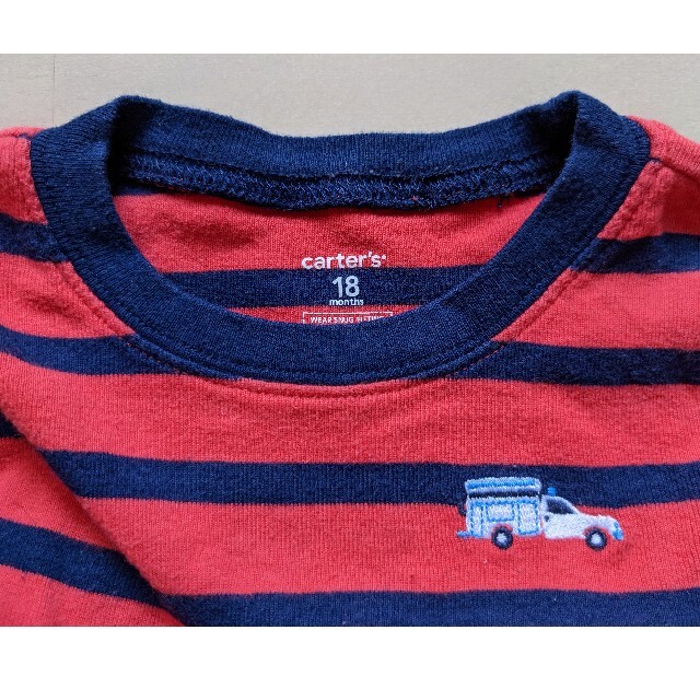 carter's(カーターズ)のCarters カーターズ●ボーダー ロンT 18m●中古 キッズ/ベビー/マタニティのベビー服(~85cm)(Ｔシャツ)の商品写真