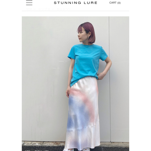 STUNNING LURE(スタニングルアー)のSTUNNING LURE ヴィンテージツイストTシャツ 新品未使用　サイズＭ レディースのトップス(Tシャツ(半袖/袖なし))の商品写真