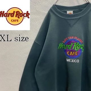 ロックハード(ROCK HARD)の【USA製】ハードロックカフェ　トレーナー大人気　刺繍ロゴ　ビッグロゴ　ロンドン(スウェット)