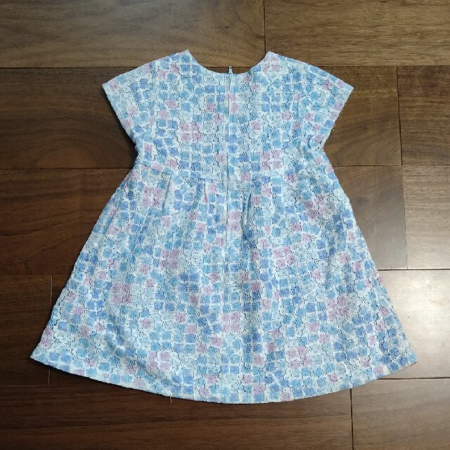 Biquette Club(ビケットクラブ)のbiquette club　ウエストリボン総レースワンピース　１００ キッズ/ベビー/マタニティのキッズ服女の子用(90cm~)(ワンピース)の商品写真