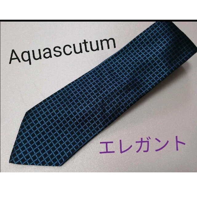 AQUA SCUTUM(アクアスキュータム)の大人気★アクアスキュータムロンドンAquascutum美しい格子柄シルクネクタイ メンズのファッション小物(ネクタイ)の商品写真