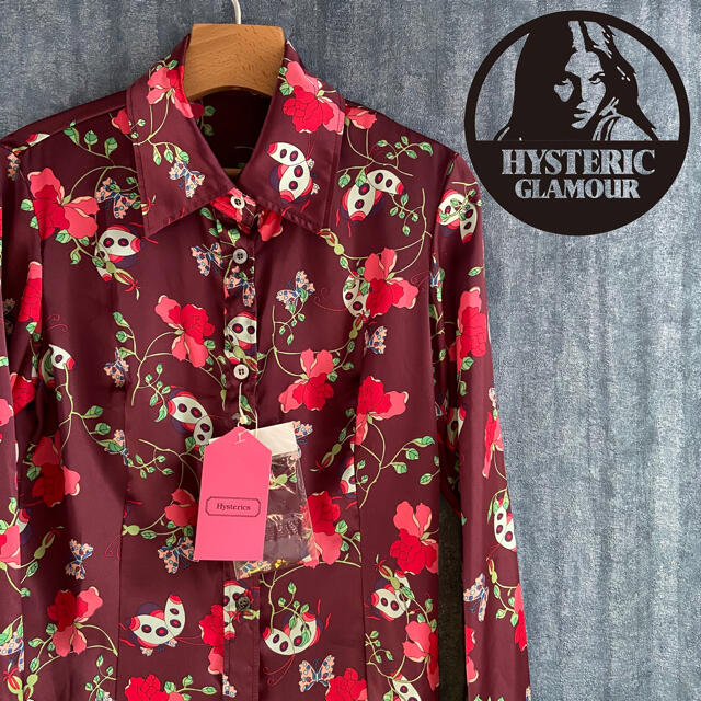 HYSTERICS(ヒステリックス)の新品未使用　hysterics ヒステリックグラマー　総柄　ブラウス レディースのトップス(シャツ/ブラウス(長袖/七分))の商品写真