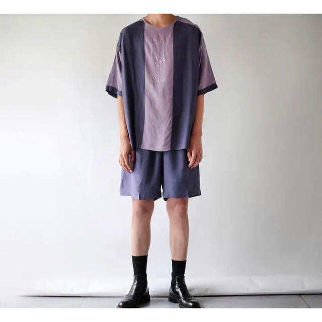 トップスTシャツ ハーフパンツ セットアップ シルクTシャツ