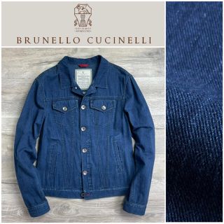 ブルネロクチネリ(BRUNELLO CUCINELLI)のB20★美品 ブルネロクチネリ デニムジャケット ブルー コットン M 50(Gジャン/デニムジャケット)