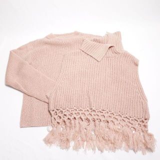 アメリヴィンテージ(Ameri VINTAGE)のamerivintage　fringevestlayeredknit　レディース(セット/コーデ)