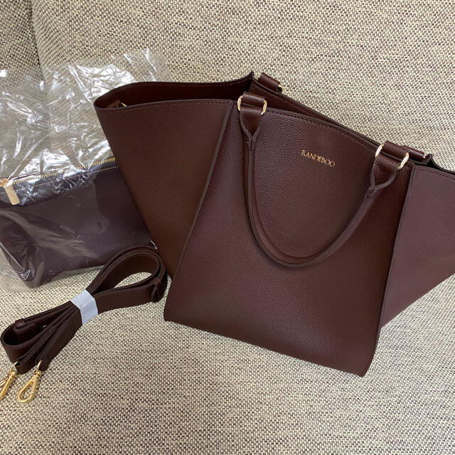 Ameri VINTAGE(アメリヴィンテージ)のRB gabu bag (dark brown) レディースのバッグ(ハンドバッグ)の商品写真