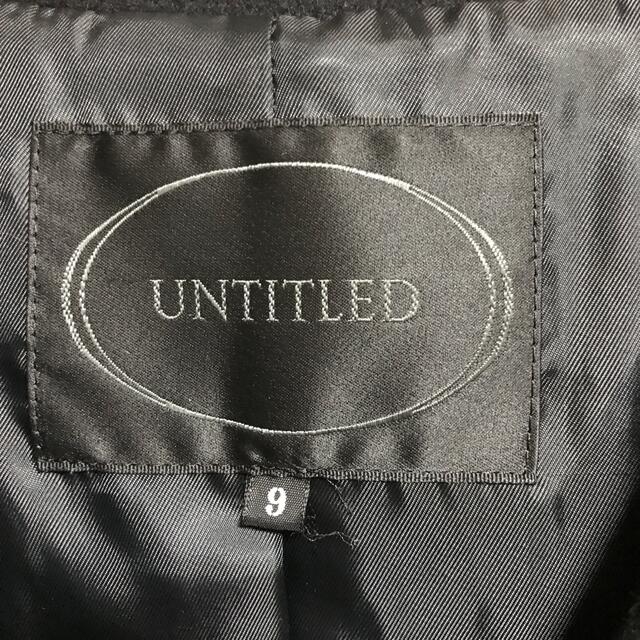 UNTITLED(アンタイトル)のアンタイトル　untitled  ロングコート　ブラック　シンプル レディースのジャケット/アウター(ロングコート)の商品写真