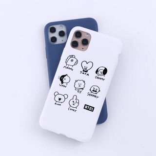 ボウダンショウネンダン(防弾少年団(BTS))のBTS BT21 iPhoneケース　ホワイト(iPhoneケース)