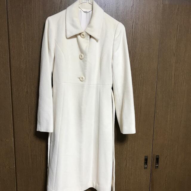 ef-de(エフデ)のエフデ　ロングコート　ホワイト　白　 レディースのジャケット/アウター(ロングコート)の商品写真
