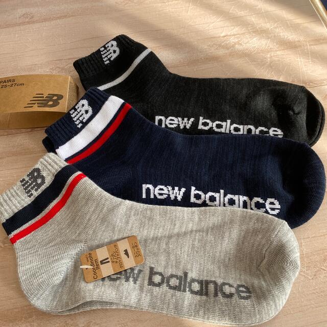 New Balance(ニューバランス)のニューバランス靴下　3足セット　新品未使用 メンズのレッグウェア(ソックス)の商品写真