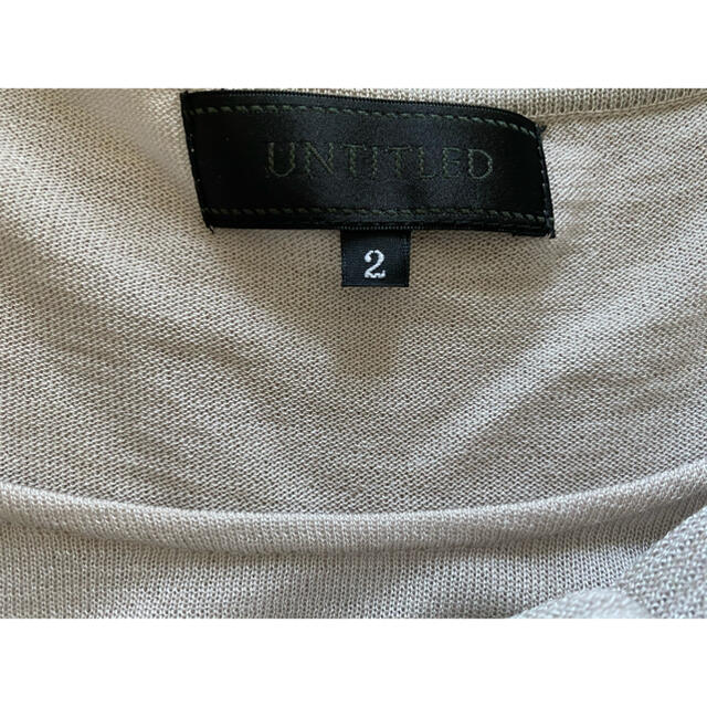 UNTITLED(アンタイトル)の未使用品　アンタイトル　トップス レディースのトップス(ニット/セーター)の商品写真