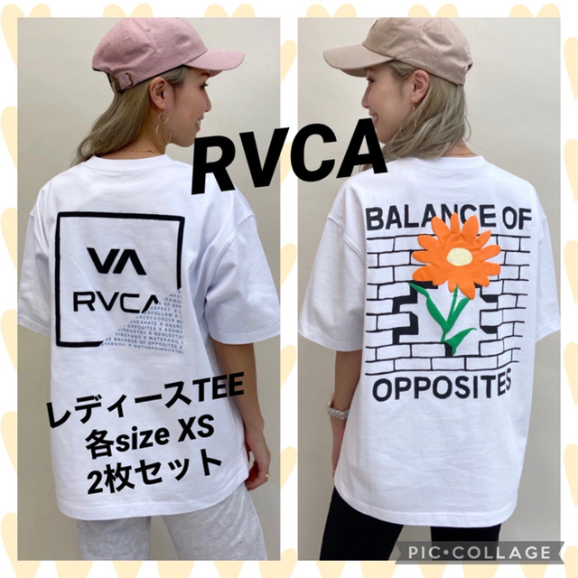 RVCA(ルーカ)の限定価格ੈ✩本日迄‼️RVCA レディースTEE 2枚セット売り メンズのトップス(Tシャツ/カットソー(半袖/袖なし))の商品写真