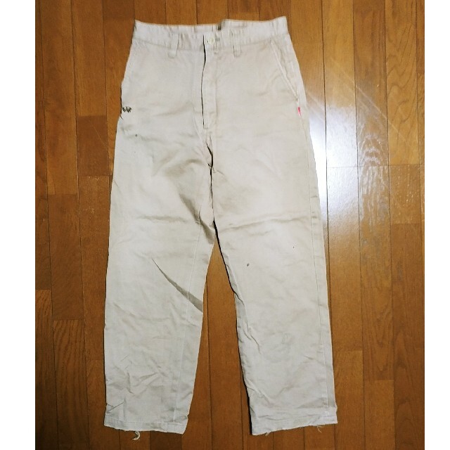 08aw WTAPS KHAKI ペンキ加工チノパン S