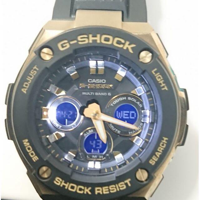 9377 G-SHOCK G-STEEL GST-W300G ブラック×ゴールド