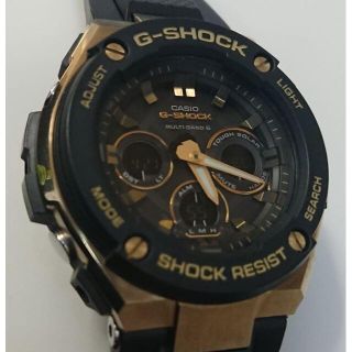 9377 G-SHOCK G-STEEL GST-W300G ブラック×ゴールド