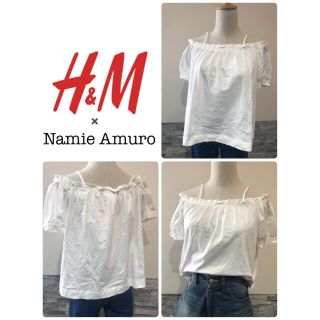 エイチアンドエイチ(H&H)の＊ 未使用　H&M 安室 奈美恵　コラボ　レア　オフショル　完売　夏(Tシャツ(半袖/袖なし))