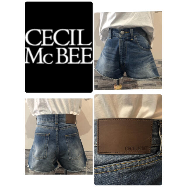 CECIL McBEE(セシルマクビー)の＊　美品　CECIL McBEE セシルマクビー　ショート　デニム　夏 レディースのパンツ(ショートパンツ)の商品写真