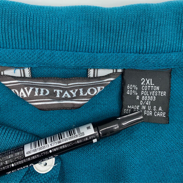 David Taylor デビッドテイラー ポロシャツ 2XL メンズのトップス(ポロシャツ)の商品写真
