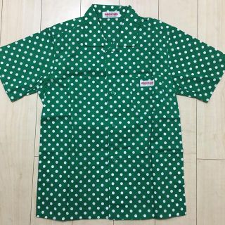 ミキハウス(mikihouse)のmikihouse 90年代　レトロ　緑　水玉　シャツ　120(Tシャツ/カットソー)