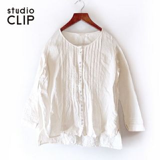 スタディオクリップ(STUDIO CLIP)のstudio CLIP✨スタディオクリップ リネン ピンタック ブラウス(シャツ/ブラウス(長袖/七分))