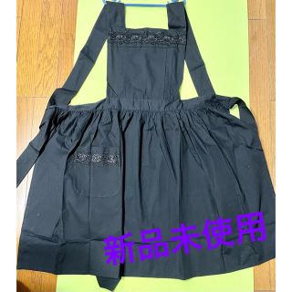 黒エプロン　新品未使用(その他)