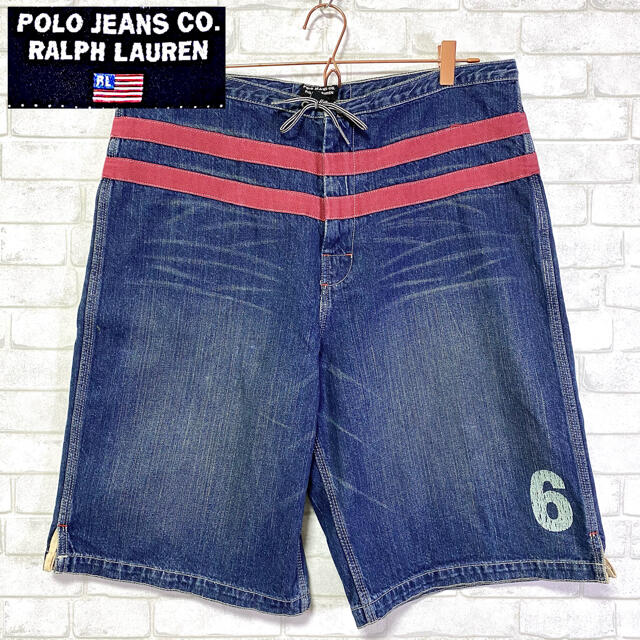 Ralph Lauren(ラルフローレン)のPOLO JEANS ポロジーンズ ラルフローレン ワイドデニム ハーフパンツ メンズのパンツ(デニム/ジーンズ)の商品写真