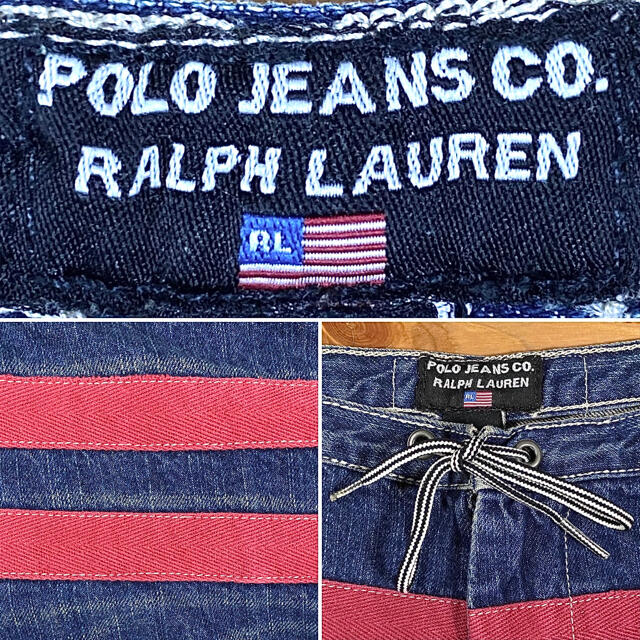 Ralph Lauren(ラルフローレン)のPOLO JEANS ポロジーンズ ラルフローレン ワイドデニム ハーフパンツ メンズのパンツ(デニム/ジーンズ)の商品写真