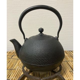 【新入荷！ＵＳＥＤ品】南部鉄瓶　南部盛榮堂  oranger03様　売約済み(金属工芸)