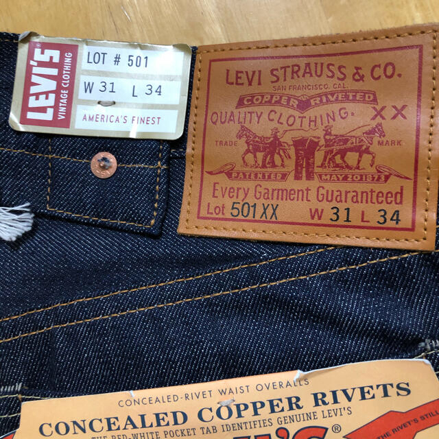 Levi's(リーバイス)のリーバイスLVC【新品未使用タグトート付き】501XX 1937 W31リジット メンズのパンツ(デニム/ジーンズ)の商品写真