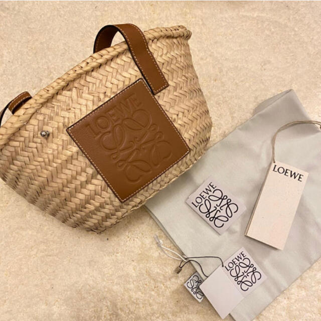 新品☆お値下げ不可】LOEWE ロエベ バスケットバッグ スモール タン