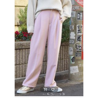 ダブルクローゼット(w closet)の【要コメント】w closet ハイウエストセンタープレスパンツ(カジュアルパンツ)