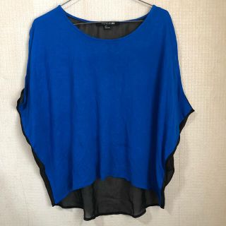 フォーエバートゥエンティーワン(FOREVER 21)のForever 21◆バックシフォンカットソー(カットソー(半袖/袖なし))