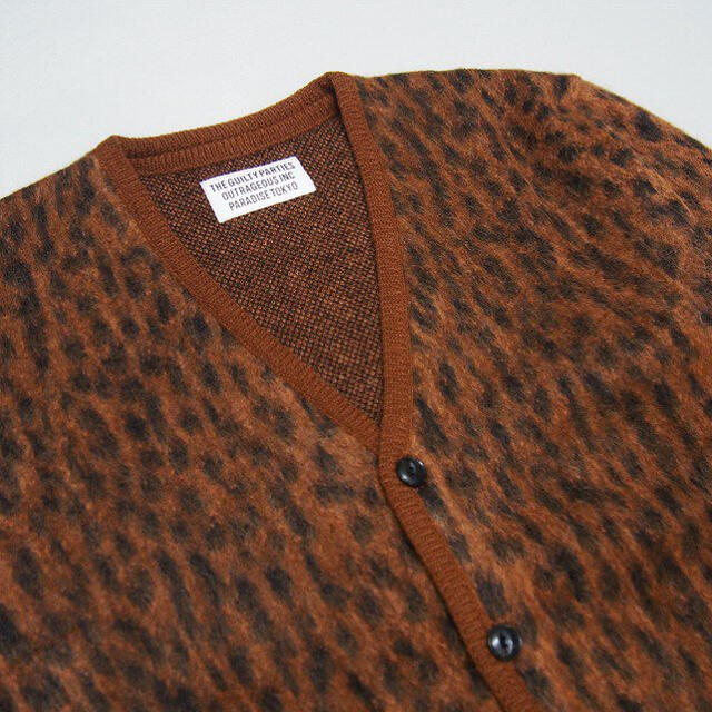 WACKO MARIA(ワコマリア)のWACKO MARIA LEOPARD MOHAIR CARDIGAN  XL メンズのトップス(カーディガン)の商品写真