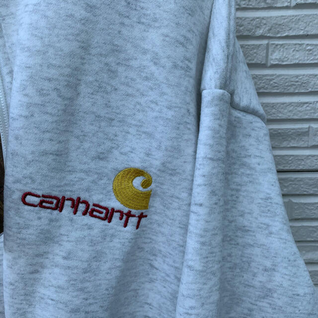 carhartt(カーハート)の【新品タグ付き】Carhartt トレーナー XL ハーフジップ グレー メンズのトップス(スウェット)の商品写真